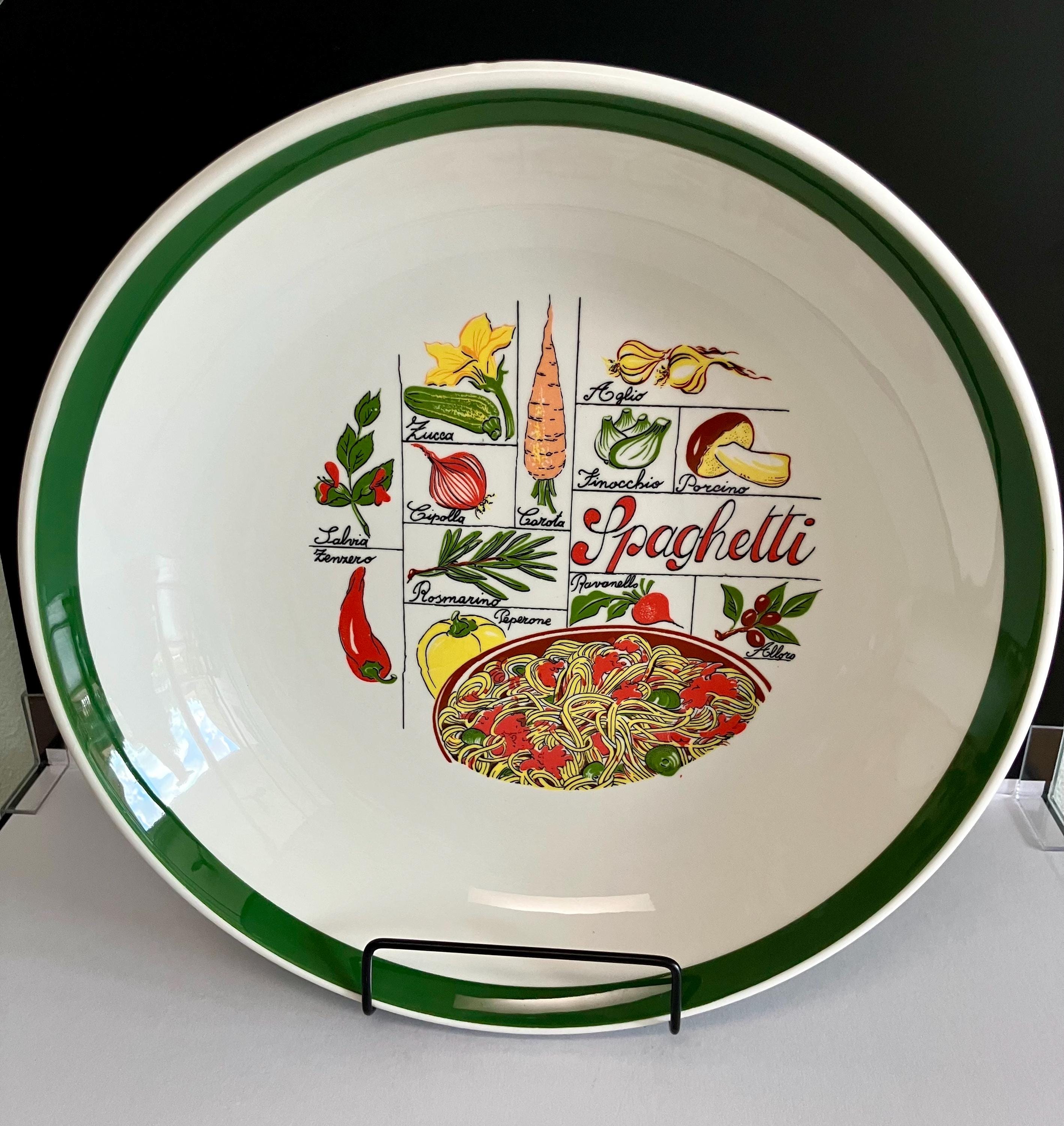 Vintage Tre Ci Highmark Spaghetti Bowl 1970s