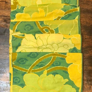 Vintage stoffen servetten met bloemen