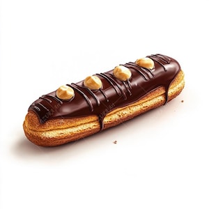 10 eleganti clipart di Eclair, raffinati dolci francesi, clipart stampabili, alta qualità, download digitale, carta da regalo, diari spazzatura