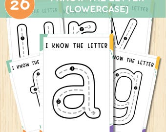 Alphabet Tracing Worksheets, A-Z Letter Tracing Activity, Preschool, Kindergarten, Pre-K Printable Activity Book,Letter Handwriting Practice