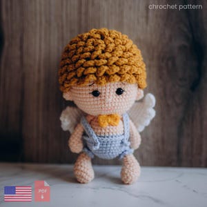 Amigurumi Angel Theo Crochet Pattern – Fun DIY Toy Tutorial – Digital PDF Download – DIY Handmade Gift