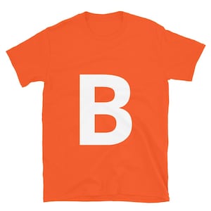 Camiseta unisex de manga corta - Letra B