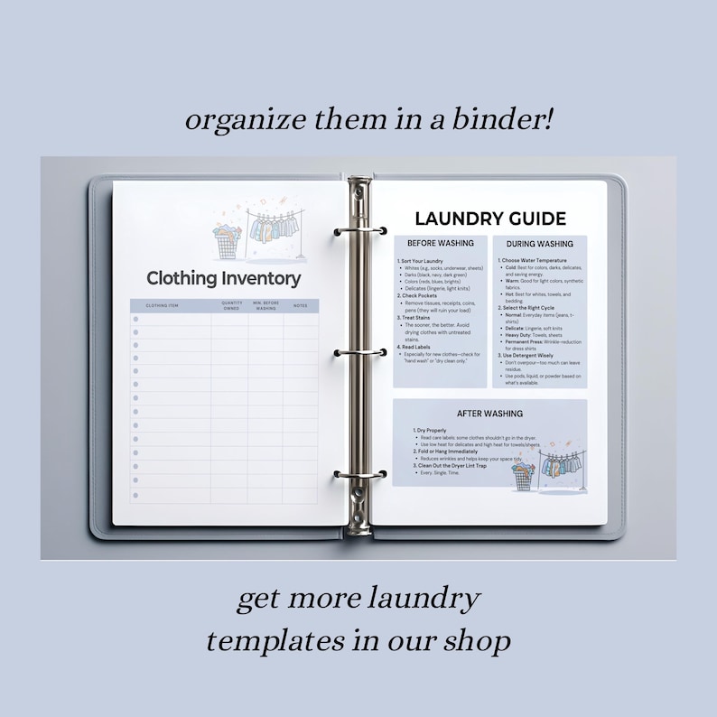 College Laundry Guide, Back to School Dorm Instructions (printable PDF ...