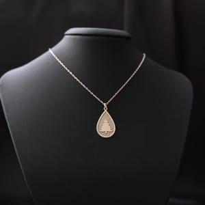 Pine Tree Necklace, Silver Pine Tree Necklace, Silver Tree Necklace, Pine Tree Jewelry, Forest Jewelry, Evergreen Tree Necklace