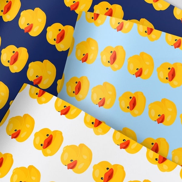 Gift Wrap.  Rubber Duckie Collection by Loralee Lewis