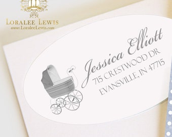 Address Labels . Pram Cameo Collection by Loralee Lewis