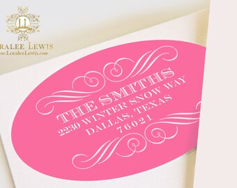 Address Labels . Most Wonderful Time of the Year (Pink) . Loralee Lewis