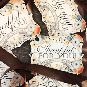 Luxe Favor Tags . Fall Floral Collection by Loralee Lewis