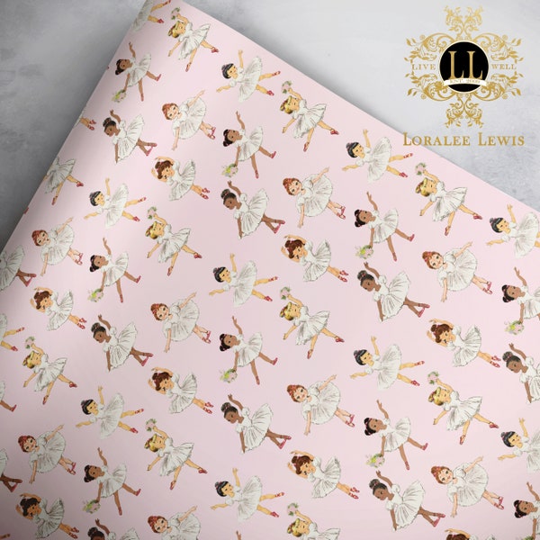 Gift Wrap . Ballerina Gift Wrap . Loralee Lewis