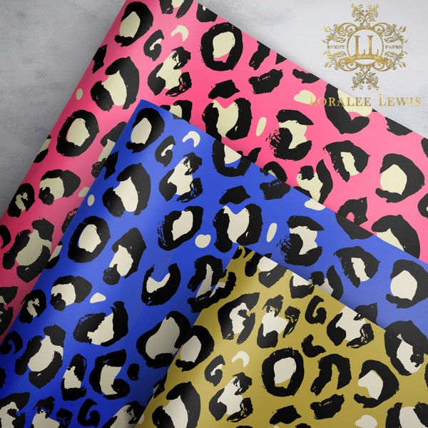 Gift Wrap . Leopard Print by Loralee Lewis