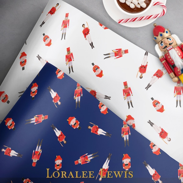 Gift Wrap . Nutcracker Boys Collection Gift Wrap . Loralee Lewis