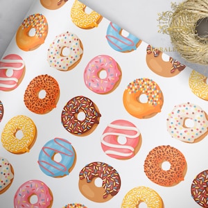 Donut Love . Gift Wrap by Loralee Lewis