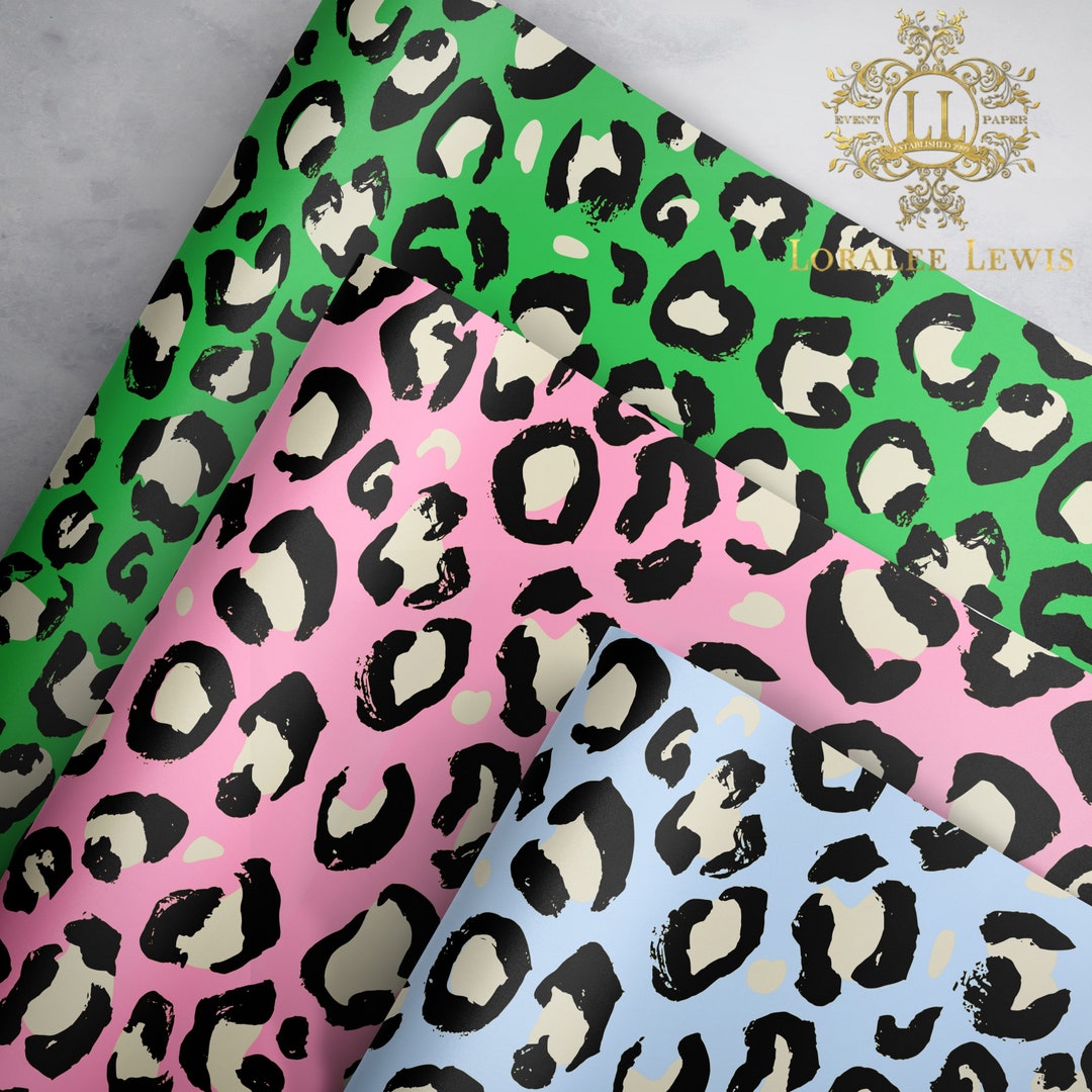 Gift Wrap . Leopard Print by Loralee Lewis Etsy