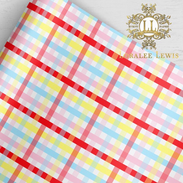 Gift Wrap . Happy Love Plaid . Loralee Lewis