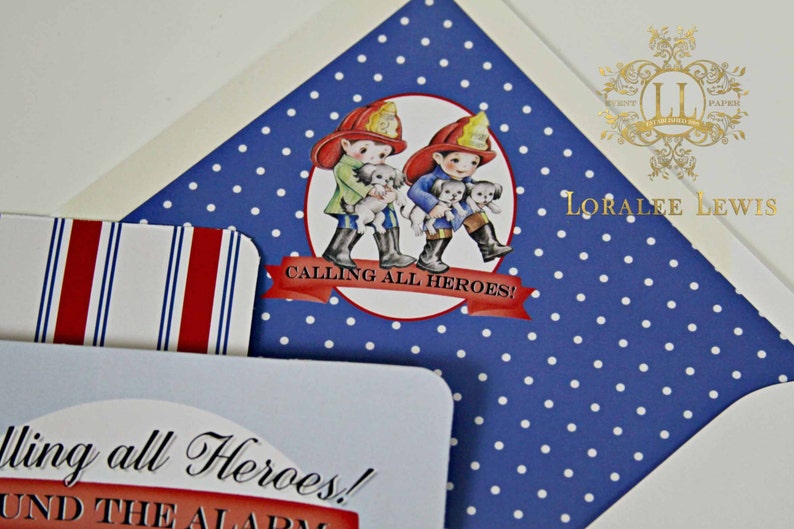 Fireman Collection by Loralee Lewis Address Labels
