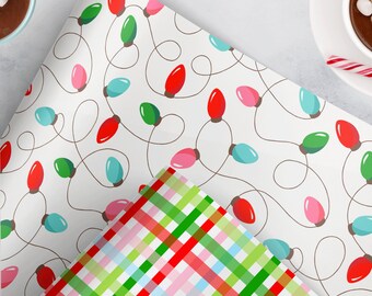 Christmas Lights Gift Wrap . Christmas Lights Collection Gift Wrap by Loralee Lewis