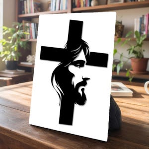 Jesus Christ Layered SVG | Christian Laser Cut File | Religious Wall Art | Multi Layer Wood Design | CNC & Glowforge Ready