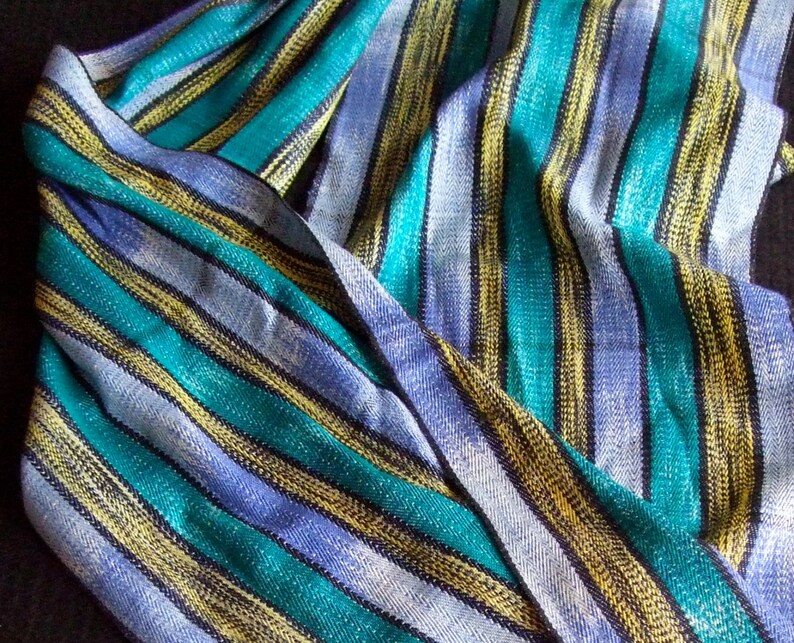 Hand Woven Silk Scarf / Shawl Etsy UK