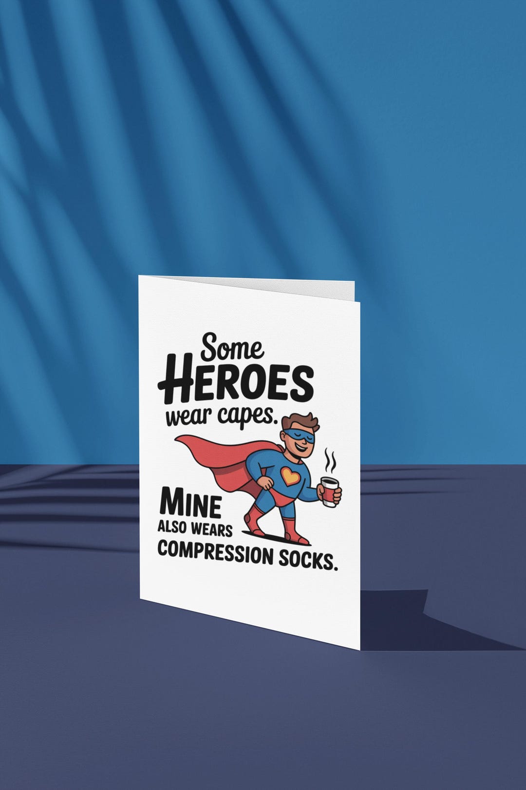 Compression Humour Funny Father’s Day Card | Chronic Illness Dad | Superhero Compression ...