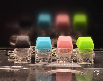 Mechanical Keyboard Key Switch Keychain | Clicky Fidget Toy Gift