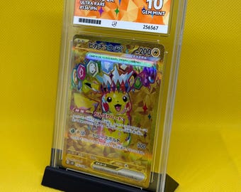 ACE Graded Pokemon Card Slab Display Stand - Black