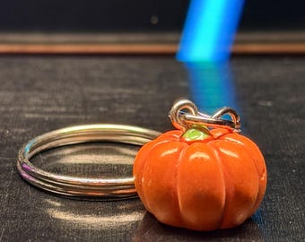 Halloween Pumpkin Keyring – Cute Autumn Keychain