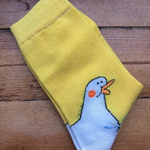 Silly Goose Socks – Funny White Socks One Size Fits All | Cute Animal Novelty Gift for Goose Lovers, Fun Quirky Sock Gift Idea image 6