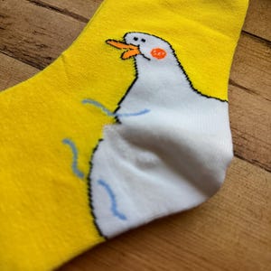 Silly Goose Socks – Funny White Socks One Size Fits All | Cute Animal Novelty Gift for Goose Lovers, Fun Quirky Sock Gift Idea image 5