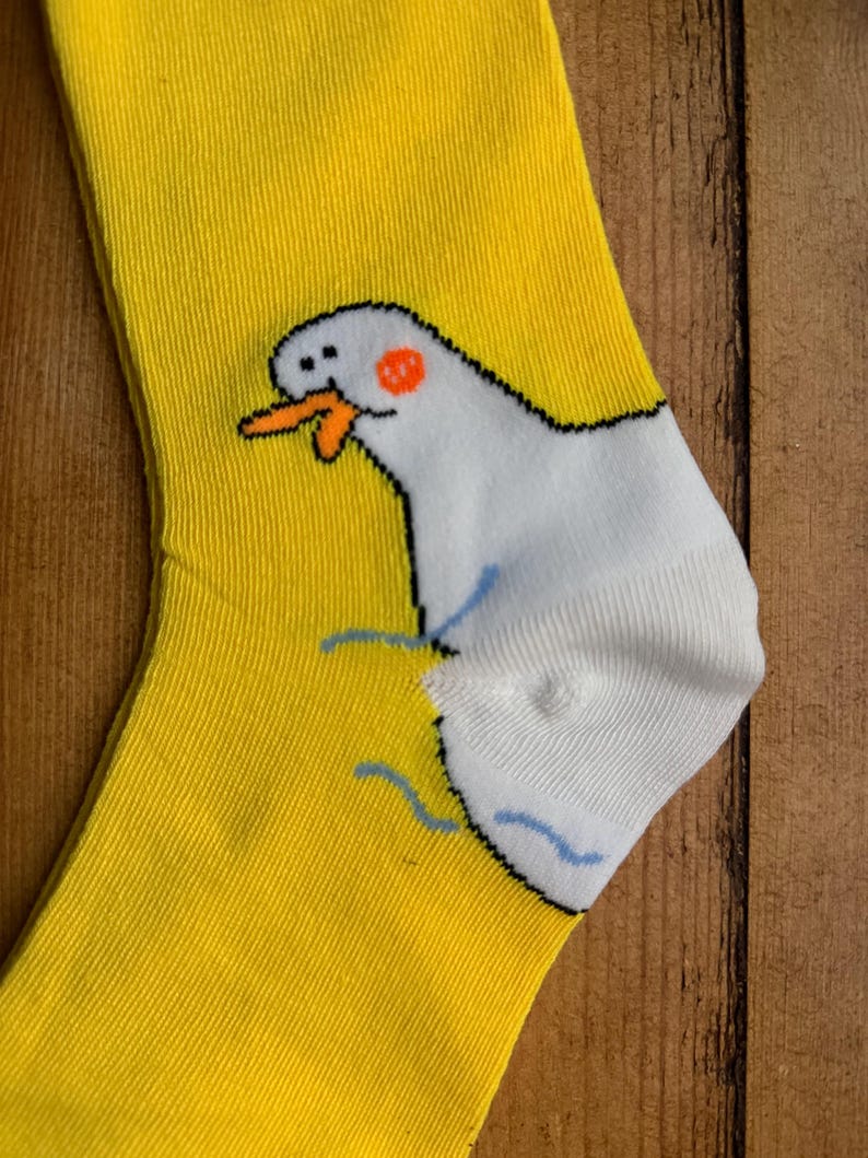 Silly Goose Socks – Funny White Socks One Size Fits All | Cute Animal Novelty Gift for Goose Lovers, Fun Quirky Sock Gift Idea image 8