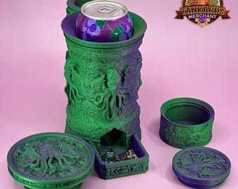 Cthulhu Bierkrug und Würfelturm des Existenzialen Untergangs