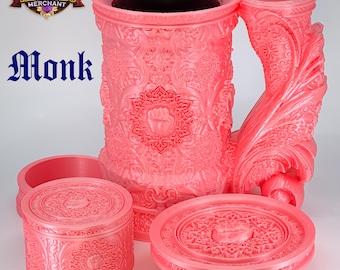 Mönch Bierkrug Würfelturm (groß mit Einsatz)