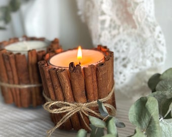 Handmade Cinnamon Soy Wax Candle – Warm, Cozy & Natural