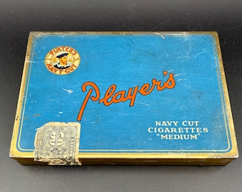 1960s Japan Peace Cigarettes Tin, Empty Container With Lid