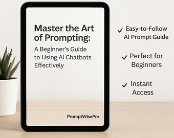 AI Prompting Playbook for Beginners | Learn How to Write Effective AI Prompts | Instant PDF Guide