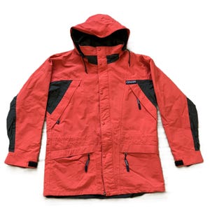 Banff Designs Protex Soft Shell Ski Jacket Bright Red Vintage 90s Unisex Small