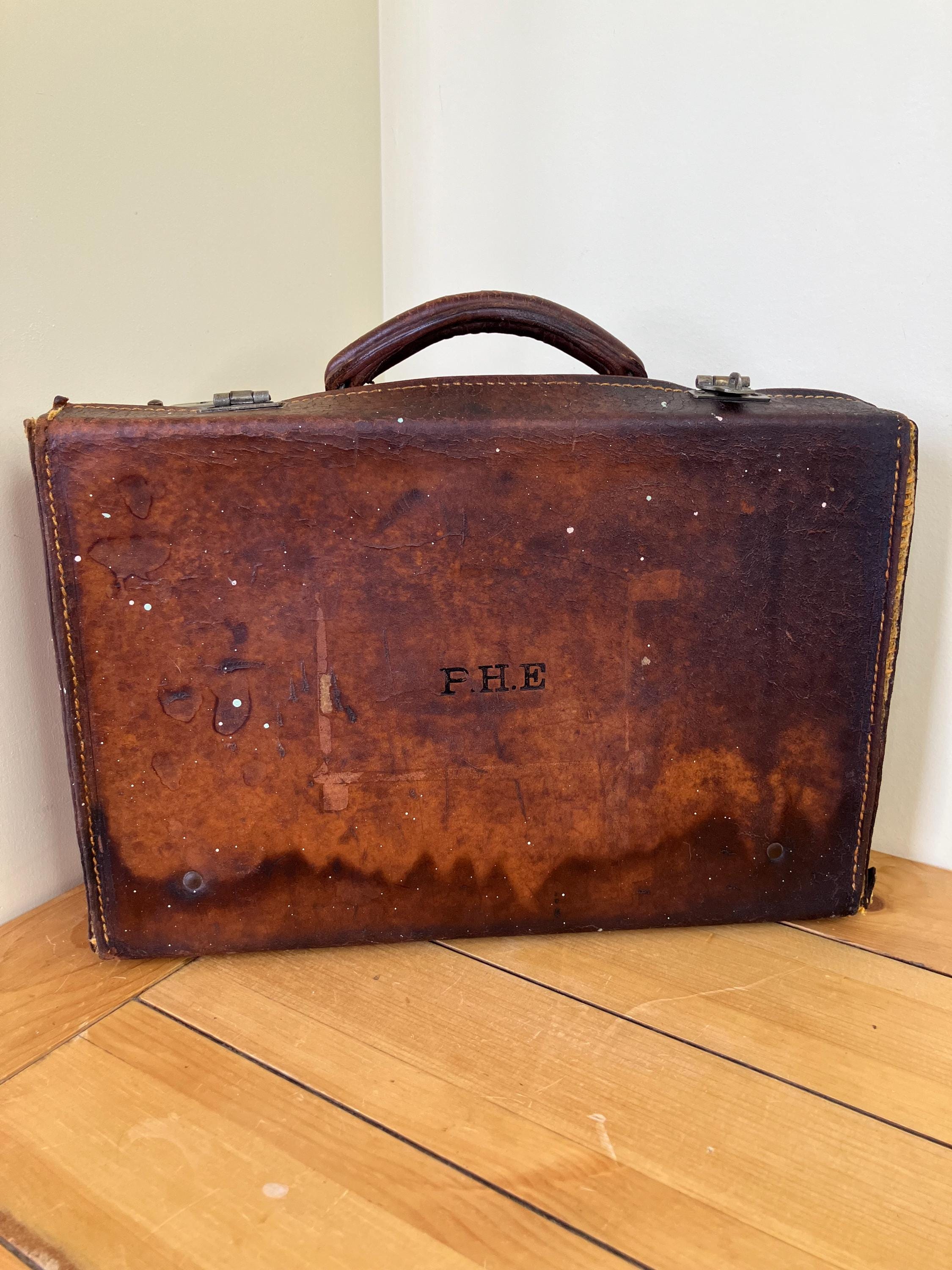 Valise de train à capote vintage - Vert - Verrouillage avec clé