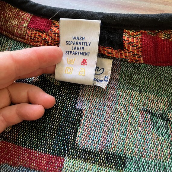 Textured Chenille Patchwork Tapestry Jacket Vinta… - image 5