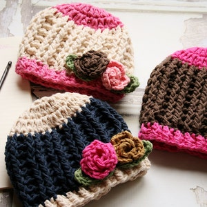 Crochet Hat Pattern, Baby Girl Crochet Hat Pattern, Baby Girl Pattern, Newborn Girl, Photo Prop, Crochet Pattern, Pattern,