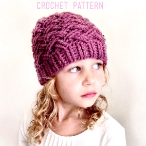 CROCHET PATTERN, the Annsley Crochet Hat Pattern, Crochet Hat Pattern ...