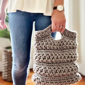 CROCHET PATTERN, The Wander Crochet Tote in 2 Sizes, Crochet Bag Pattern, Crochet Pattern