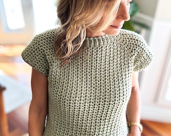 Crochet Sweater Pattern, The Cashtan, PDF + Video Tutorial