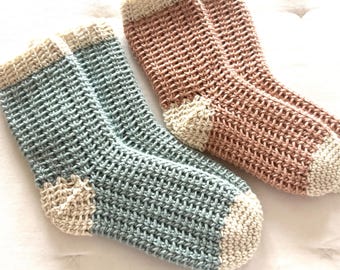 Crochet Pattern & Video, The Lainey Sock, Crochet Socks