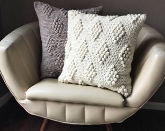 CROCHET PATTERN, Diamonds in the Puff Pillow Pattern, Crochet Pillow Pattern,  Pattern, Crochet, Pattern, Pillow Pattern, Pillows Patterns