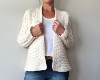 CROCHET PATTERN, The Kaleigh Cardigan, Sweater Pattern, Crochet Sweater Pattern, Crochet Cardigan Pattern, Crochet, Pattern, Sweater