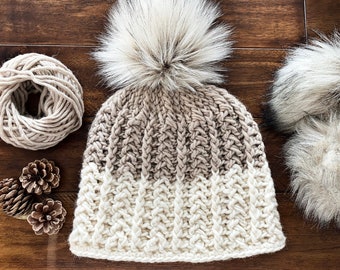 CROCHET PATTERN, the Tyler Crochet Beanie Pattern, Three Sizes