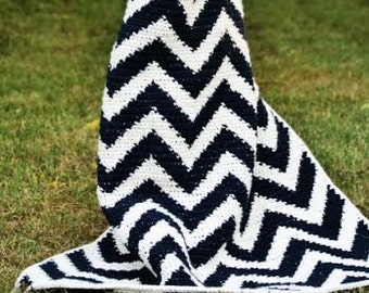 Crochet Pattern, The Cheyenne Chevron Afghan Pattern, Crochet Afghan Pattern, Crochet Chevron Pattern, Crochet Blanket Pattern,