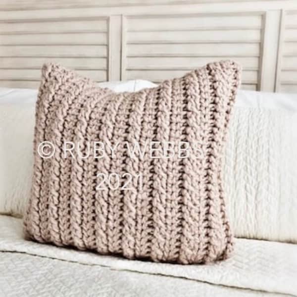 CROCHET PATTERN, The Kaelin Cabled Pillow Pattern, Crochet Pillow Pattern,  Pattern, Crochet, Pattern, Pillow Pattern, Pillows Patterns