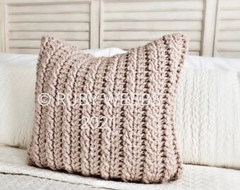 CROCHET PATTERN, The Kaelin Cabled Pillow Pattern, Crochet Pillow Pattern,  Pattern, Crochet, Pattern, Pillow Pattern, Pillows Patterns