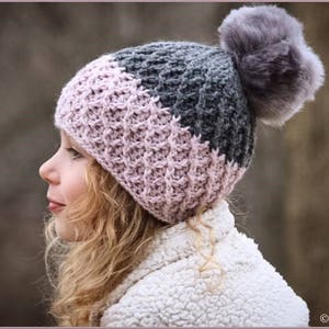 CROCHET PATTERN, The Stevie Crochet Beanie Pattern, Crochet Hat Pattern, Crochet, Craft Supply, DIY Hat Pattern, Hat Pattern