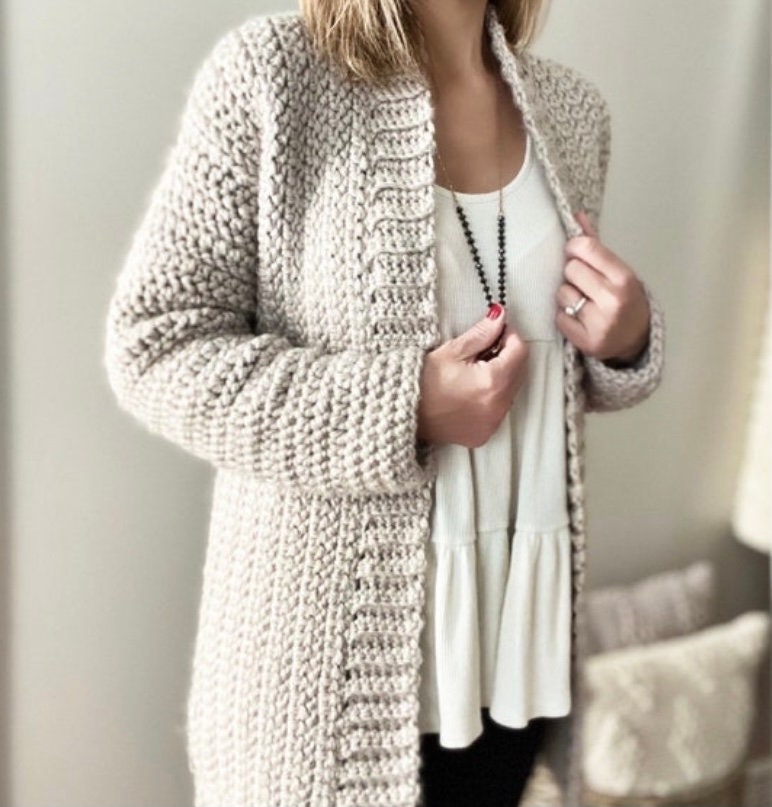 Crochet hotsell pullover sweater